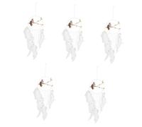 Zerodeko 5piezas Atrayente Atrapasueños De Macramé Adornos De Borlas Para Decoración De Pared Colgante Estilo Bohemio Para Dormitorio Sala De Estar y Espacios Creativos