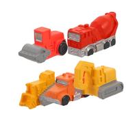 Zerodeko 5piezas Conjunto De Juguetes De Ingeniería Mini Excavadoras Camiones De Construcción para Proyectos De Carreteras DIY Decoraciones para Mesas De Micro Paisajes Vehículos De Jardine