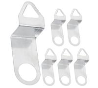 Zerodeko 6 Ganchos para Reloj de Pared de Aleación, Gancho de Repuesto para Mecanismo de Reloj, Colgador Metálico Plateado, Kit DIY para Relojes de Péndulo y Decoración Mural