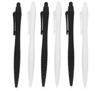 Zerodeko 6 Lápices Ópticos Capacitivos para Tablet LCD, Bolígrafos Punta Fina para Dibujo y Escritura, Colores Negro y Blanco, Repuesto para Tabletas de Dibujo Infantiles