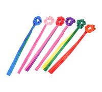Zerodeko 6 Piezas Cinta de Gimnasia Rítmica para Muñeca de Poliéster Ligera y Resistente con Estampado Colorido para Niñas en Entrenamiento y Actividades al Aire Libre