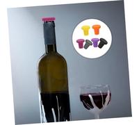 Zerodeko 6 piezas Tapones para Botellas de de Silicona Reutilizables Sellado Hermético Resistentes y Seguros Compatibles con Botellas de Cerveza y Vinagre Colores Surtidos
