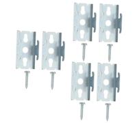 Zerodeko 6 Sets Soporte de Barra de Cortina Soportes de Barra de Cortina Gancho Apoyo Carril Cable Fin Soportes para Barra de Cortina Soportes de Montaje de Barra de Cortina Planchar Silver