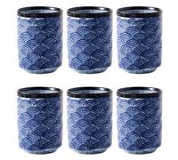 Zerodeko 6 Vasos pequeños de cerámica de 270 ml (9.5 oz) para Tequila,