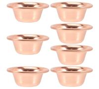 Zerodeko 7 Piezas Cuenco Tibetano de Cobre para Suministros de Ofrendas y Decoración en Sala de Yoga para Budistas y Amantes del Tibet, Estilo Retro Sofisticado