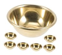 Zerodeko 7piezas Tazas De Agua Para Ofrecimiento Bowls Retro Para y Ceremonias Religiosas Tazas Decorativas De Brass Para Sala o