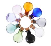 Zerodeko 9 Piezas Mini Glass Bottles With Cork Stoppers Small Glass Jars For DIY Crafts And Wedding Party Decorations For Unique Event Ornamentation