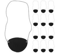 Zerodeko 96 Piezas Máscara de Ojos de Fieltro Negro con Parche Pirata Mujeres, Diseño Realista, Ajuste Cómodo y Resistente para Fiestas Temáticas de Piratas