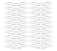 Zerodeko Abrazadera de Cuerdas de Seguridad para Cortinas, Gancho Doble con Tornillos de Pom para Enrollar y Organizar Cuerdas en Dormitorios y Hogar, Paquete de 20 Piezas