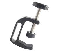 Zerodeko Abrazadera en C de Aleación de Aluminio Negra Pequeña Clip de Montaje Ajustable para Escritorio Soporte Multifuncional Antideslizante para Cámara y Accesorios de Fotografía