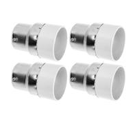Zerodeko Adaptador de portalámparas B22 a E14, 4 piezas, convertidor de base de lámpara de bayoneta a rosca E14, para luces de techo en hogares y espacios comerciales