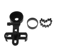 Zerodeko Adaptador de Teléfono para Telescopio Soporte Ajustable y Rápido | Plástico Negro, Evita Pulsar Botones, para Monoculares y Microscopios, Portátil, Senderismo y Observación