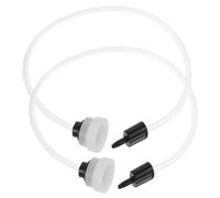Zerodeko Adaptador para sellador al vacío, tubo de repuesto para sellador al vacío, 2 piezas, plástico blanco, flexible y de fácil conexión, para sellado de frascos al vacío