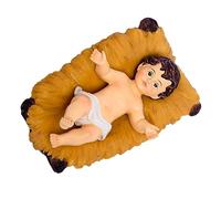 Zerodeko Adorno Resina Jesus oración Traje de explosión Escena Natividad Hombre Felpa Entre navideños decoração diseño de Escritorio Apoyo de la Escena de Navidad Orange