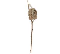 Zerodeko Adorno Versátil para Fiesta en Jardín de Casa de Pájaros de Madera Estilo Rústico Natural para Decoración de Jardín Exterior y Decoración del Hogar