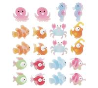 Zerodeko Adornos para Fundas de Teléfono Animales Marinos Hermosos para Niños, Charms de Resina Hechos a Mano, Pequeños y Ligeros, 50 Piezas Mezcla Multicolor, Accesorios Varios estilos