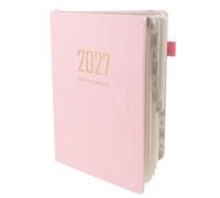 Zerodeko Agenda diaria 2027, A5, 21 x 16 cm, 144 páginas, rosa | Agenda académica y diario de bolsillo 2027, cuaderno con calendario mensual, organizador de diario para la oficina, el hogar
