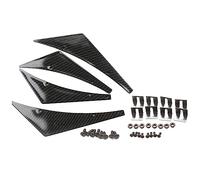 Zerodeko Aleta Divisora para Parachoques Delantero, Abs Negro, Decoración de Coche Parte Frontal y Estilo Deportivo