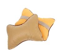 Zerodeko Almohada Forma de Hueso para Cuello de Viaje 2piezas de Acrílico Beige Cómoda y Ergonómica para Coche Soporte Cervical y Mejora de Postura