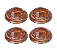 Zerodeko Almohadillas Antideslizantes para Pies de Piano Vertical, 4 Unidades Diseño de Veta de Madera, Cojines de Suelo Resistentes de Algodón Abs y Eva para Protección de Muebles y Pisos