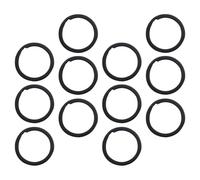 Zerodeko Anillos Partidos para Llavero Negro de Hierro Cierre Seguro y Resistencia Erosión, Pack de 100 Piezas para Organización y Manualidades DIY