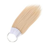 Zerodeko Anillos y 30 Beige para Aro de Pvc Blanco Fácil Aplicación de Maquillaje Muestras de Color de Cabello Humano para Suministros de Salón