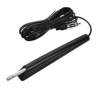Zerodeko Antena para Coche de Goma Negra Fácil Instalación, Señal FM Mejorada para Vehículos y Camiones, Diseño Extensible y Adhesivo para Uso en Carretera
