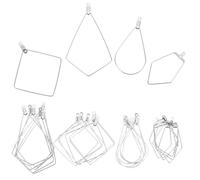 Zerodeko Aros para Pendientes Plateados 24 Piezas, Componentes para Fabricación de Joyas, Accesorios DIY Ligeros y Lisos, Ideales para Manualidades y Creación de Pendientes Mujer Pequeños