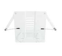 Zerodeko Atril de Lectura Ajustable de Metal en Color Claro, Soporte Multifuncional para Libros y Documentos, Estante Compacto para Escritorio, Adecuado para Estudiantes y Uso Hogar