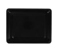 Zerodeko Bandeja Gran Capacidad y Resistencia a Altas Temperaturas para Hornear Esmaltada Rectangular Negra de 34x26x2.5cm para Pastelería y Repostería
