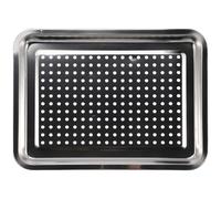 Zerodeko Bandeja para Asar Ligera y Fácil de Transportar de Acero Inoxidable Diseño Perforado y Multifuncional para Barbacoa y Cocina
