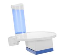 Zerodeko Bandeja portavasos para sillón - Bandeja bucal para pañuelos - Portavasos azul - Organizador de equipos para sala de procedimientos clínicos