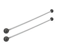 Zerodeko Baquetas de Percusión Ligera para Marimba y Xilófono, 2 Piezas Cabezas Dobles de Goma Resistente, Tamaño Portátil y Diseño Ergonómico, para Uso en Escuelas y Escenarios
