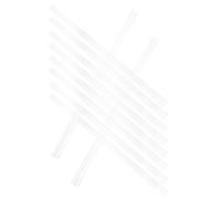 Zerodeko Barras de Encuadernación Transparentes A4, 10 Piezas de Plástico Resistente para Carpetas de Oficina, Clips Deslizantes para Hojas Sueltas, Accesorios Prácticos para Organización