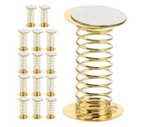 Zerodeko Bases de Resorte Metálicas Adhesivas Doble Cara para Muñecas y Manualidades, 15 Piezas, Base para Juguete Oscilante Muelles, Accesorios de Escritorio para Decoración DIY, Uso