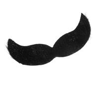 Zerodeko Bigote Falso Realista para Fiesta y Cosplay, Tejido Negro de Textura Suave y Diseño Simple, No se Cae Fácilmente, Adecuado para Decoraciones y Fiestas de Halloween