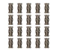 Zerodeko Bisagra de Hierro Vintage 51x24mm para Caja Joyero, Bisagra Antigua de Caja de Madera, 20 Piezas con Diseño Retro para Estuches y Muebles Pequeños