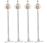 Zerodeko Bisagras de Alta Resistencia 4 Piezas de Hierro para Soporte de Tapa en Armarios de Cocina Amortiguador para Puertas Abatibles en Muebles