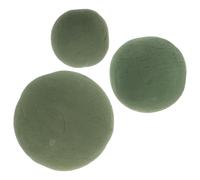 Zerodeko Bolas de Espuma Floral para Arreglos 3 Piezas, Esponja Absorbente de Alta Densidad, Base Floral Redonda en 3 Tamaños (9 Cm, 12 Cm, 15 Cm) para Manualidades y Decoración de Bodas