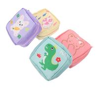 Zerodeko Bolsa Cosmética de Nylon Portátil y Multiusos para Mujeres, Set de 4 Piezas Diseño Adorable para Almacenar Pequeños Objetos Obsequio