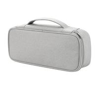 Zerodeko Bolsa Organizadora Electrónica Grande Gris Elegante Organizador de Accesorios de Viaje Compartimentos Extraíbles Almacenamiento para Cables Cargadores y Discos Duros Portátil