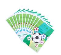 Zerodeko Bolsas de Obsequio Reutilizables de Fútbol 100 de Papel Verde y Prácticas para Fiesta de Cumpleaños Infantil para Dulces y Snacks