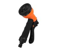 Zerodeko Boquilla de Manguera Pulverizador de Jardín Ajustable Abs Tpr Naranja, Adaptable a Varias Mangueras, para Riego de Flores, Lavado de Autos y Limpieza del Hogar