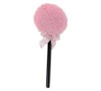 Zerodeko Borla de Polvo Esponjosa Rosa Mango Largo para Polvos Sueltos Esponja de Maquillaje para Rostro y Cuerpo Aplicador Lavable y Maquillaje Diario