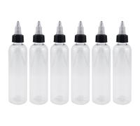 Zerodeko Botellas de Vacías Transparentes de 60 Ml Pack de 15 Piezas Botellas de Almacenamiento para Pigmentos Accesorios para y Cuidado Personal Ideales para Guardar Líquidos y Tintas