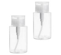 Zerodeko Botellas de Viaje 2 Piezas 300 Ml Frascos Compactos Dosificador a Presión para Maquillaje Agua Micelar y Limpieza Ideales para Viajes Actividades al Aire Libre y