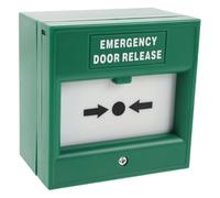 Zerodeko Botón para Activación Rápida de Emergencia Verde de Alarma Manual de Plástico Conforme a Normas de Seguridad contra Incendios en Instalaciones Públicas y Almacenes