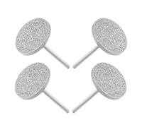 Zerodeko Brocas para Uñas 4 Piezas Disco Plano de Carburo Broca Pulidora para Taladro de Uñas Portátil Pretratamiento Profesional para Manicura y Pedicura en Salón y Hogar