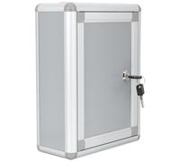 Zerodeko Buzón de Pared Pequeño de Acero Inoxidable Cerradura Diseño Vintage Resistente Intemperie Soporte para Buzón y Cubiertas Magnéticas Adecuado para Hogar y Exterior