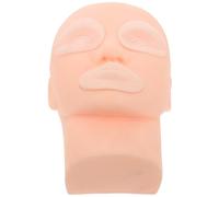 Zerodeko Cabeza de Maniquí para Maquillaje Permanente y Práctica de Tatuajes, Piel de Silicona para Cejas y Ojos, Desmontable y Realista para Formación